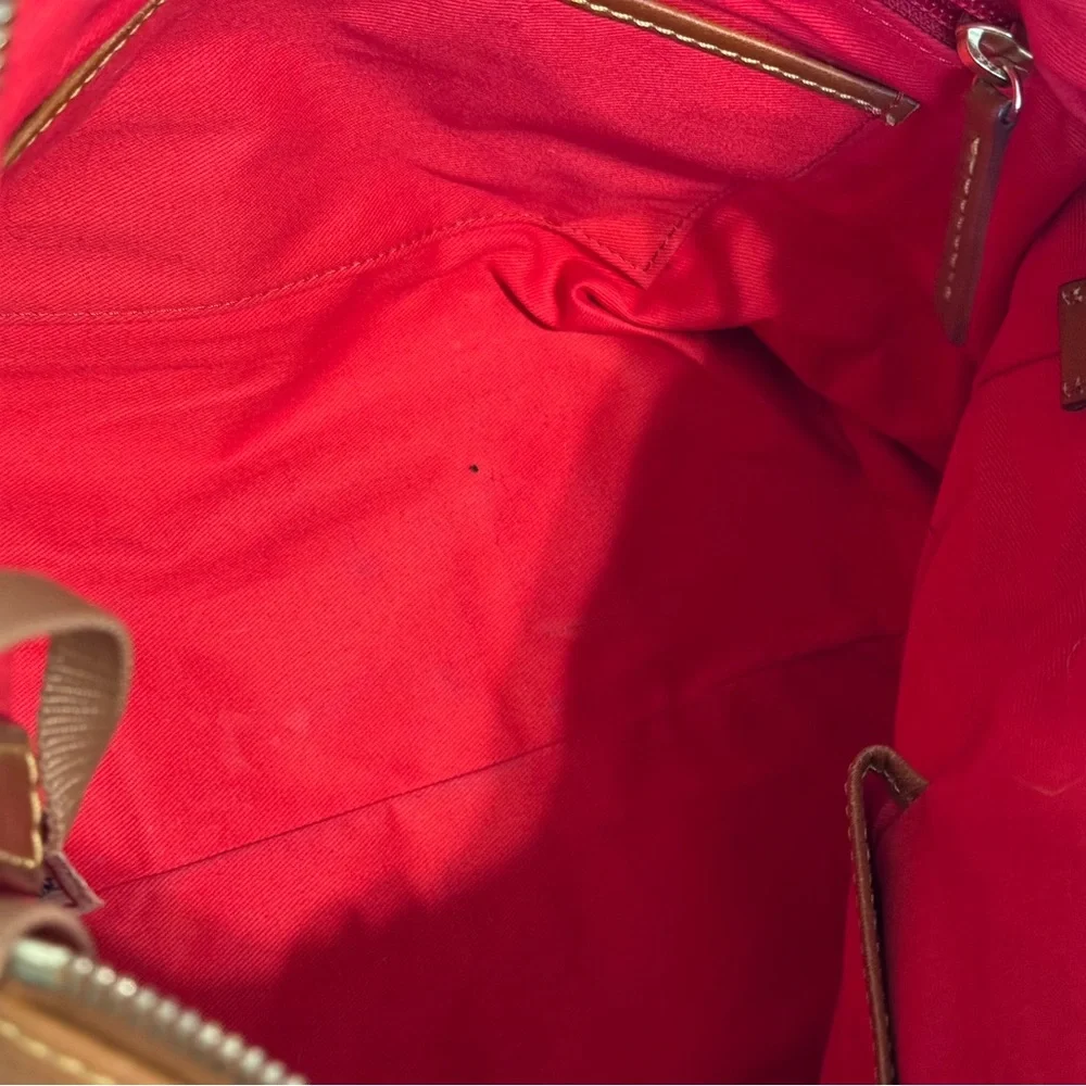 Dooney & Bourke Brown Leather Satchel - Picture 7 of 8